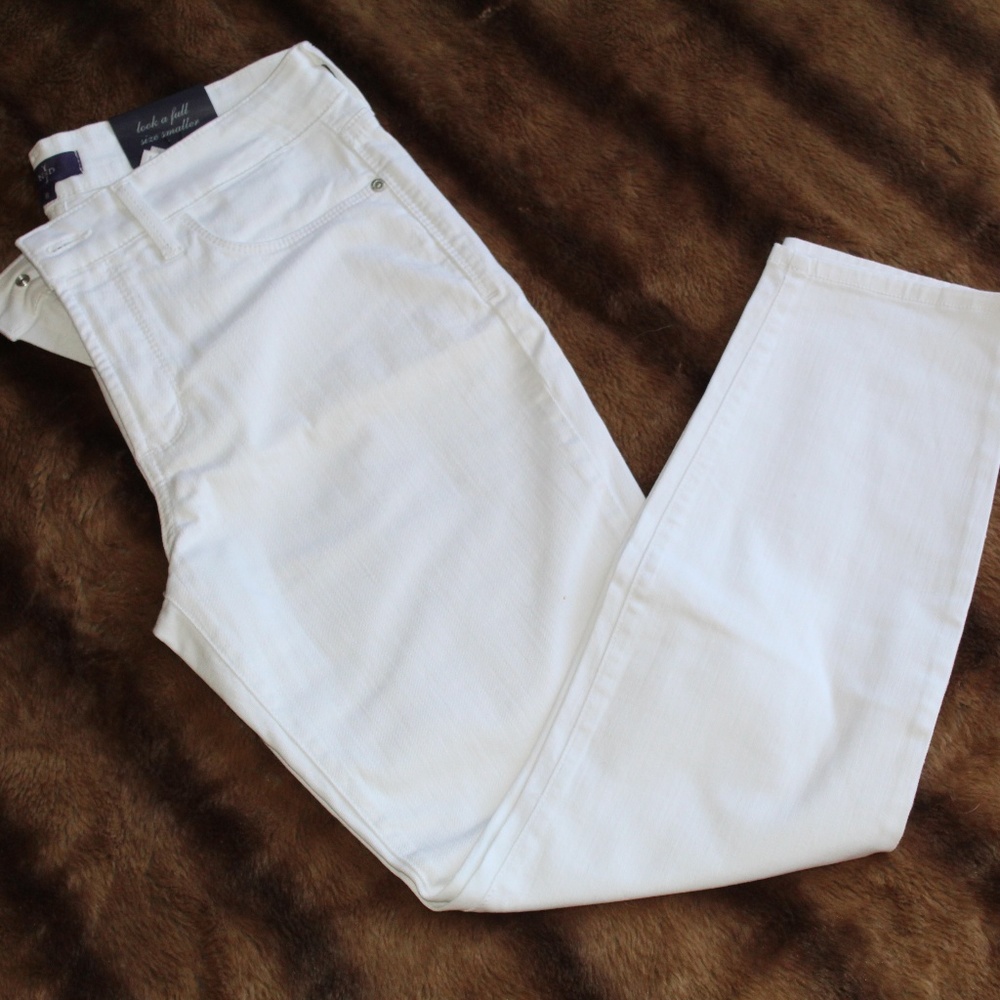 NYDJ White Ankle Jeans